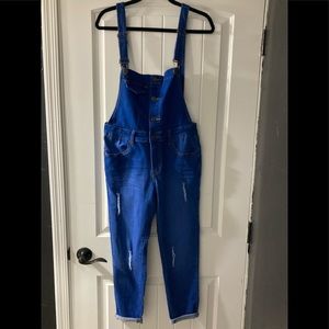 Denim overalls